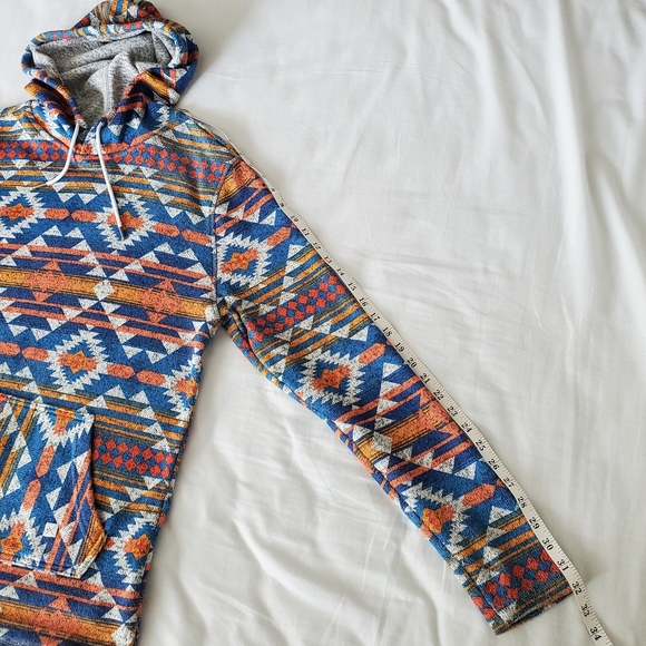 Buckle Departwest Hoodie, Medium, Blue and Orange - Picture 5 of 5